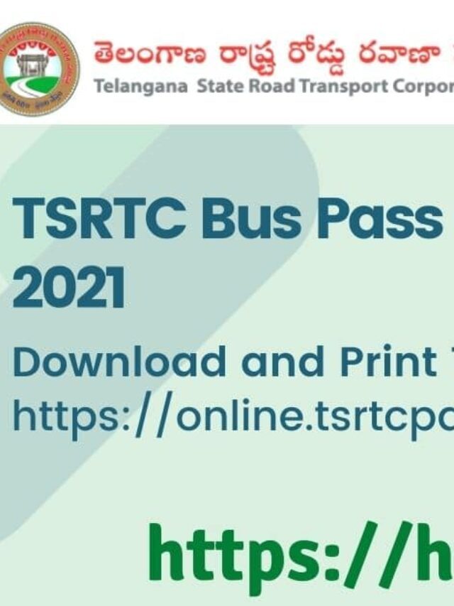 TSRTC Bus Pass Apply Online & Renewal 2022