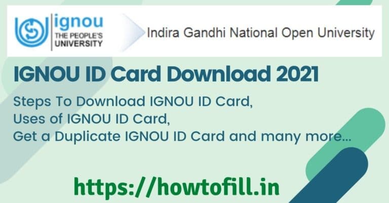 IGNOU ID Card Download